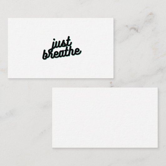 Atmen Mitteilungskarte (Vorne/Hinten)