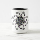 Atmen Moderne Blume Mandala Tasse (Zentrum)