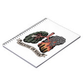 Atmen oder Brennen – Waldbrand Lungen Umwelt  Notizblock (Linke Seite)