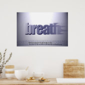 Atmen Poster (Küche)