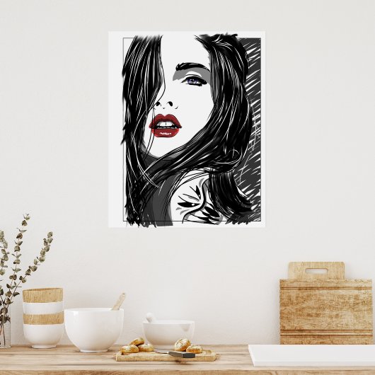 Atmen Poster (Küche)