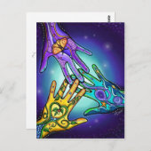 Atmen Postkarte (Vorne/Hinten)