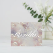 Atmen. Postkarte (Stehend Vorderseite)