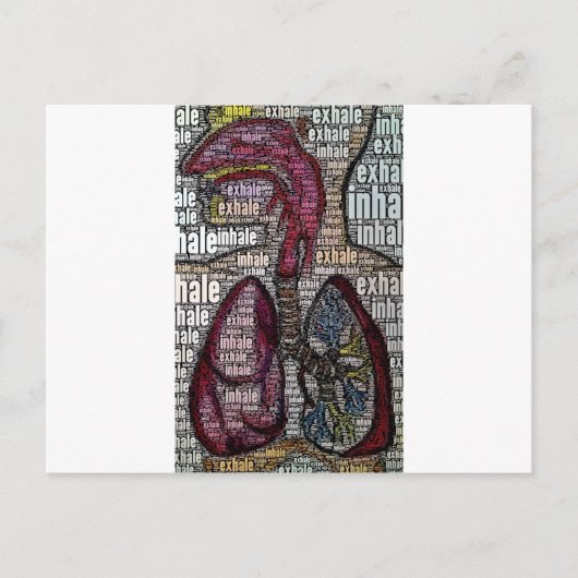 Atmen Postkarte (Vorderseite)