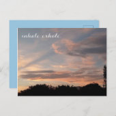 Atmen Postkarte (Vorne/Hinten)