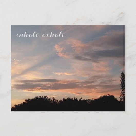 Atmen Postkarte (Vorderseite)