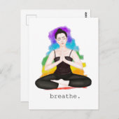 Atmen. Regenbogen Postkarte (Vorne/Hinten)