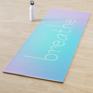 Atmen Sie Aqua und Lavender Gradient Yogamatte