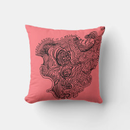 Atmen Sie aus, es ist gut es ist gut Kissen