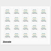 Atmen Sie Baguette Exhale Negativity Stickers ein (Blatt)