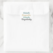 Atmen Sie Baguette Exhale Negativity Stickers ein (Tasche)