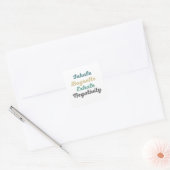 Atmen Sie Baguette Exhale Negativity Stickers ein (Umschlag)