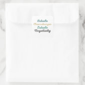 Atmen Sie Cheeseburger Exhale Negativity Stickers (Tasche)