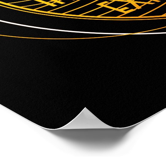 Atmen Sie den Mut aus Angst vor Motivierend Zitat Poster (Ecke)