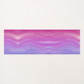 Atmen Sie die Abstrakte Blattgestaltung auf rosa U Yogamatte (Rückseite (Horizontal))