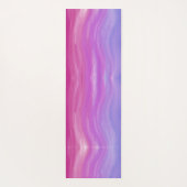 Atmen Sie die Abstrakte Blattgestaltung auf rosa U Yogamatte (Rückseite)