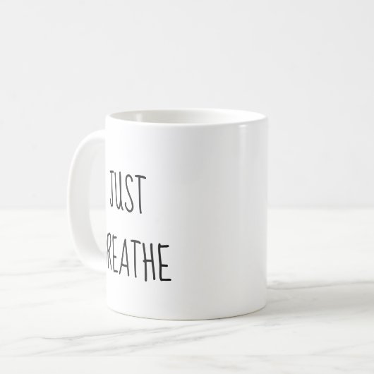 Atmen Sie die Dinge besser aus Kaffeetasse (Vorderseite Links)