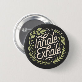 Atmen Sie die Exhale und beruhigen Sie Angstquoten Button