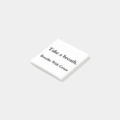 Atmen Sie ein - ein bedachtes Geschenk für einen e Post-it Klebezettel (angewinkelt)