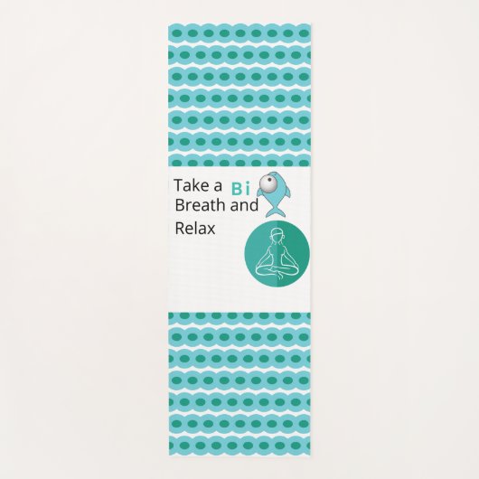 Atmen Sie einen großen Atem und entspannen Sie sic Yogamatte (Vorderseite)