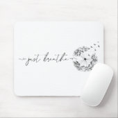 Atmen Sie einfach als Stem Dandelion Minimal Schwa Mousepad (Mit Mouse)