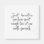 Atmen Sie einfach aus, dass Sie genug Zeit im Krie Magnet (Vorne)