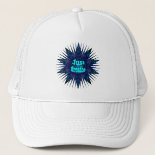 Atmen Sie einfach, Blue Yoga Star, Truckerkappe