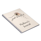 Atmen Sie einfach das Dandelion Butterfly Notebook Notizblock (Rechte Seite)