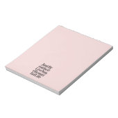 Atmen Sie einfach das inspirierende Typografie Zit Notizblock (Rotiert)