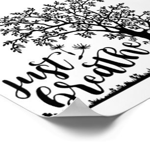 Atmen Sie einfach das Poster