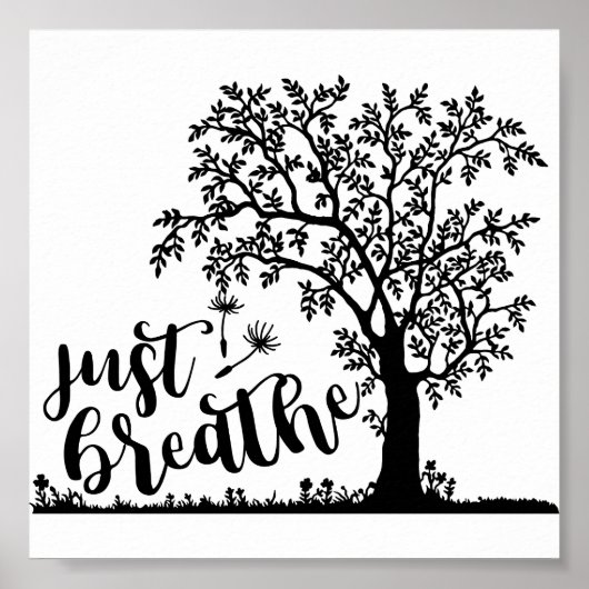 Atmen Sie einfach das Poster (Vorne)