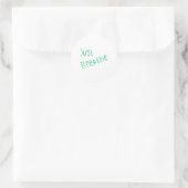 Atmen Sie einfach den Aufkleber (Tasche)