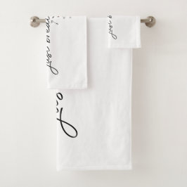 Atmen Sie einfach den Dandelion Butterfly Inspirat Badhandtuch Set