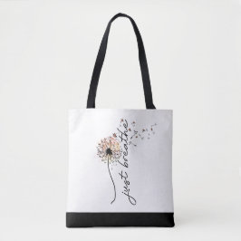 Atmen Sie einfach den Dandelion Butterfly Inspirat Tasche