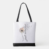 Atmen Sie einfach den Dandelion Butterfly Inspirat Tasche (Rückseite)