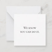 Atmen Sie einfach den Dandelion-Stem in den Wind Mitteilungskarte (Rückseite)