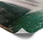 Atmen Sie einfach den ermutigenden Wasserfall der  Poster (Ecke)