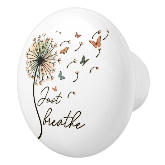 Atmen Sie einfach den Kronleuchter mit Schmetterli Keramikknauf (Rechts)