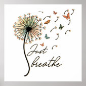 Atmen Sie einfach den Kronleuchter mit Schmetterli Poster (Vorne)