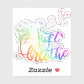 Atmen Sie einfach den Löwenzahn in den Wind Aufkleber (Blatt)