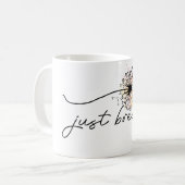 Atmen Sie einfach den Löwenzahn Inspiration Yoga f Kaffeetasse (Vorderseite Links)