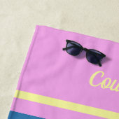 Atmen Sie einfach den Vintagen Engel Personalisier Strandtuch (Beispiel)