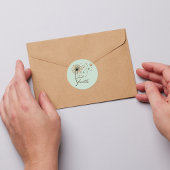 Atmen Sie einfach den Zitiv-Zitiv-Stift Quadratischer Aufkleber