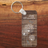 Atmen Sie einfach die Lüster Butterfly Wood-Look Schlüsselanhänger (Vorderseite)