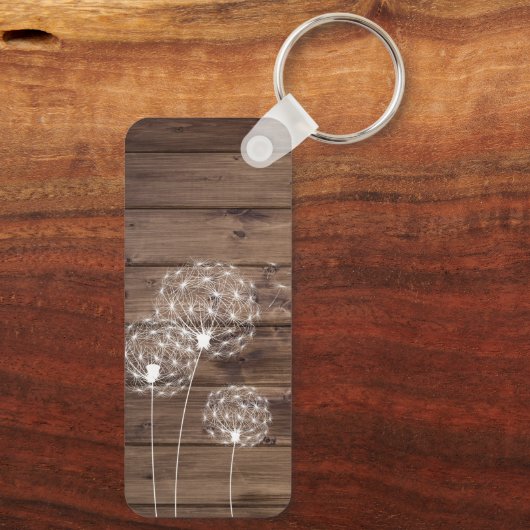 Atmen Sie einfach die Lüster Butterfly Wood-Look Schlüsselanhänger (Rückseite)