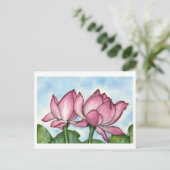 Atmen Sie einfach die Postkarte aus (Stehend Vorderseite)