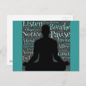 Atmen Sie einfach die Postkarte aus (Vorne/Hinten)