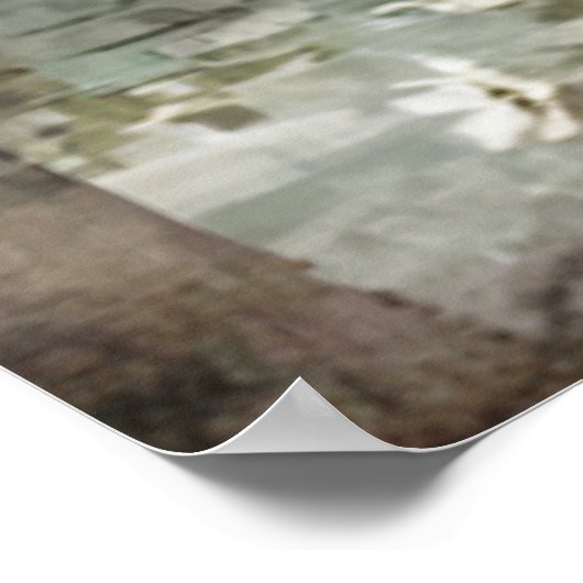 Atmen Sie einfach die Vintage Tablette ein Poster (Ecke)