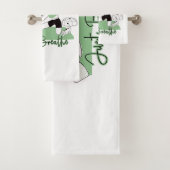 Atmen Sie einfach die Yoga-Medizin-Pose aus Badhandtuch Set (Insitu)