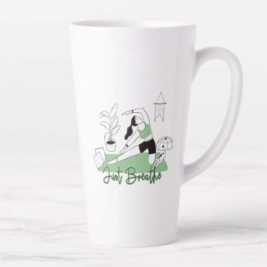 Atmen Sie einfach die Yoga-Medizin-Pose aus Milchtasse (Rechts)